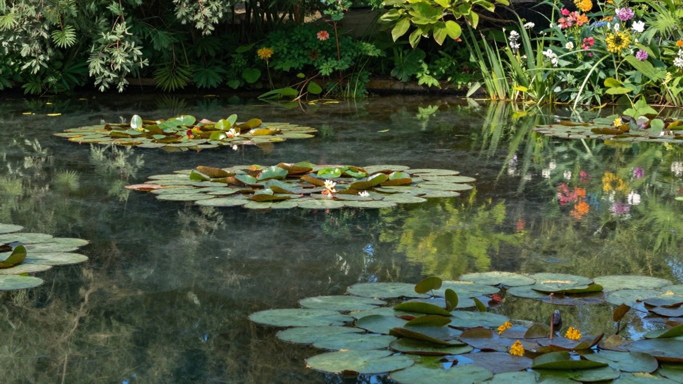 Monet's water lily pond and garden in Giverny.